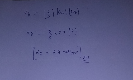 L. 20 = 2 x 2 x [20 0 = 6.4 rad/ sec? Ans