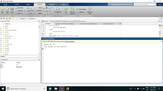 MATLAB R2018a Search Documentation Log In HOME EDITOR Find Files Run Section Compare New Open Save Advance Run and Print Find