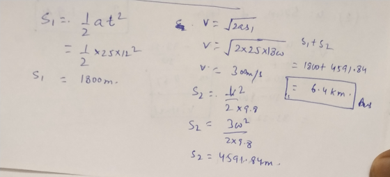 Si= lat² v=Iras, v=2x25x130 IN YN - 1x25x122 Sits2 V. 300m = 180ot 4591.84 Si = 180om. oom/ S2 = 42 6.4km Bus 2 x 9.7 S₂ = 30