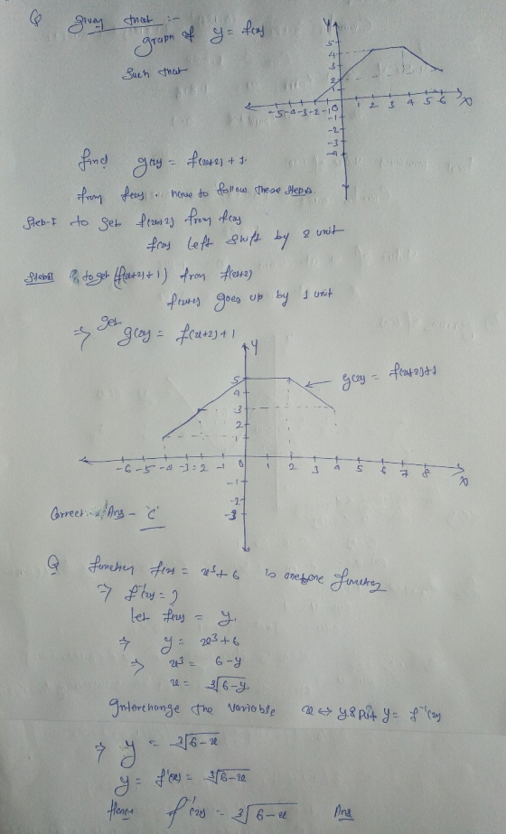 Pivey treet grape of y = froy yo 5t 4- 3+ -- Such that 1 2 3 4 5 6 5-4-3-2-10 find gay-feares + from fezy nowe to follow thes