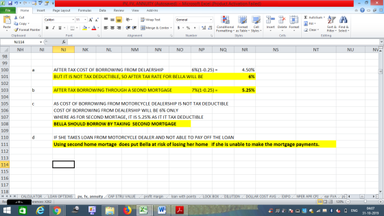 % Cut 103 PV, FV, ANNUITY (Autosaved) - Microsoft Excel (Product Activation Failed) File Home Insert Page Layout Formulas Dat