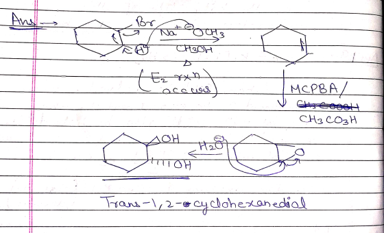And Br म कान (Ez Ez *** occcis MCP8A/ veede CHCOM AOH ति || OH Trans-1,2-8 cyclohexanedial