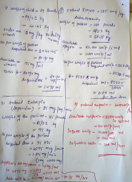 order = weight of child 89 Pounds 2 ordered Epogen = 125 unity like subcutaneously 09/2.2 kg weight of patient = 150 pounds -