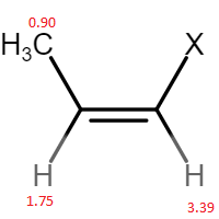 0.90 H3C X Н Н 1.75 3.39