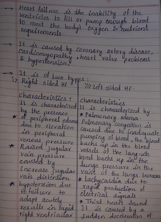 Heart fail ure is the inability of the ventricles to fill or pump enough to meet the bodys oxygen & requirements. his caus