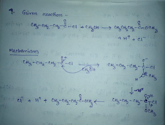 4. Given reaction - - синен, -си, 8-е 4 сн, он — си ең - осно не е . Ако не си - с Mechanism а : си, -ен-ен, -е-ел . . см, -с
