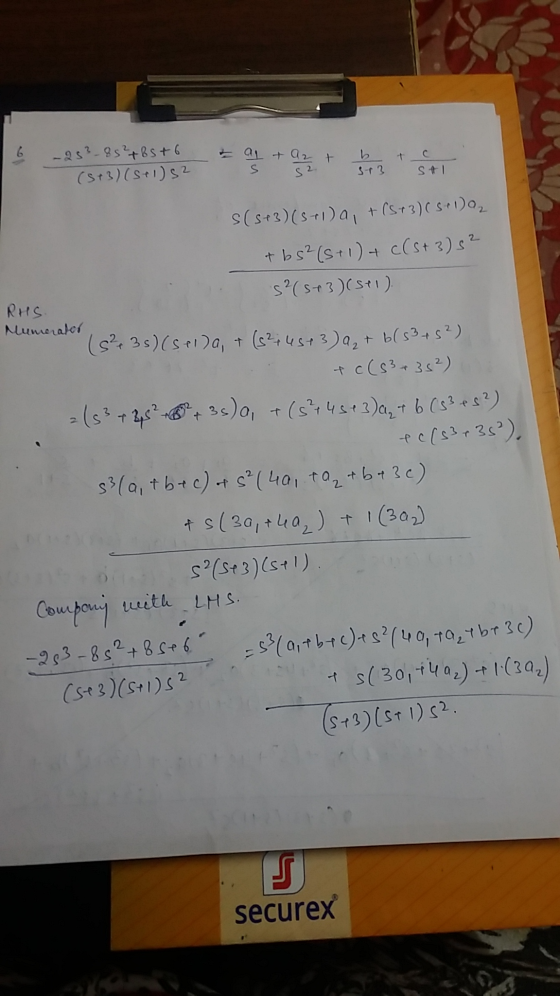 I al + a2 + -233_85²85 +6 (5+3)(511)52 b + c 3+3 St1 S S2 s(5+3)(511) a + (S13) (5+1), tbs²(5+1) + c(+3)s? S2(513) (511) RHS.