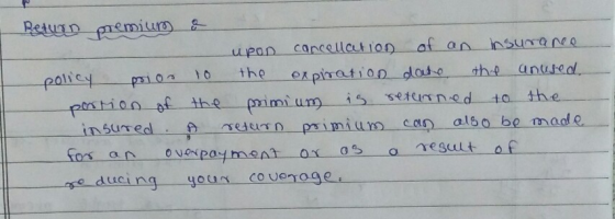 upan cancellcution af an nsurane0 policy pr o the oxpination dose ths anuteal the mimi um is sekined t0 the Poshion-of- nSute