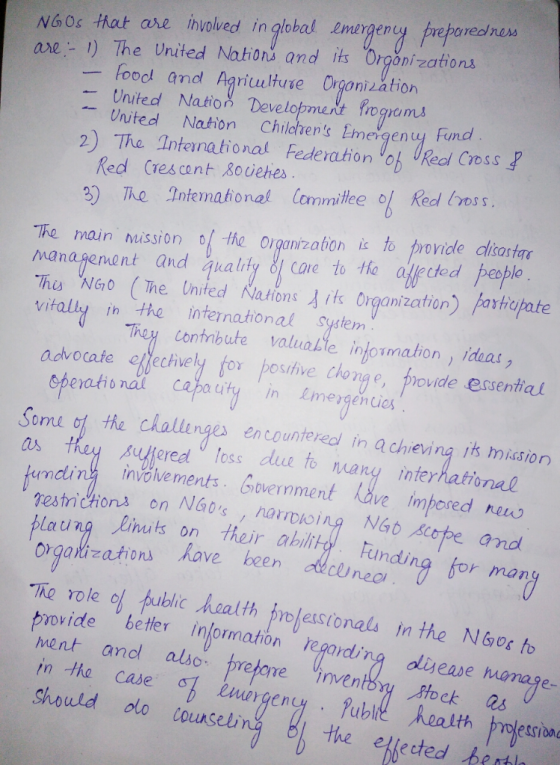 N6os that are ihvolved in global emergeny preparednem are :-) The United Nation» and its ℃rgonizations ーfood and Agriculture