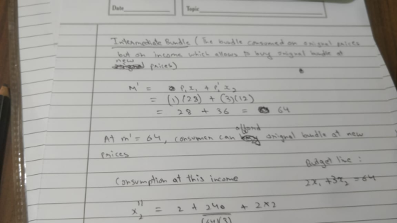 Date Topic Intermediate Bundle (the bundle consumed on osigual prices but on income which allows to buy orignal bondie at Big