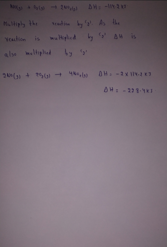 DH:-114-2 KT NOG) 026) 0, 6) Yeadion by As the Multiply the by AH is mu Hiplicd Yeution is by s also multiplied H-2XM2 KI No.