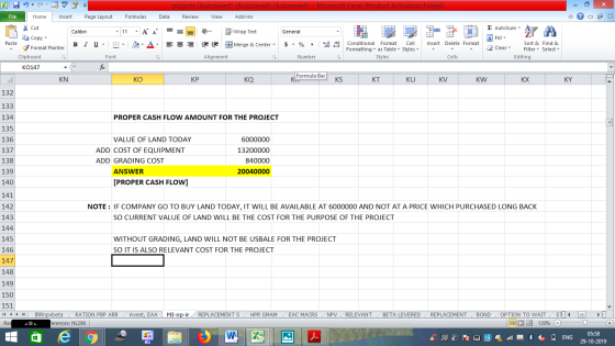 projects (Autosaved) (Autosaved) (Autosaved) - Microsoft Excel (Product Activation Failed) Review File Home Insert Page Layou