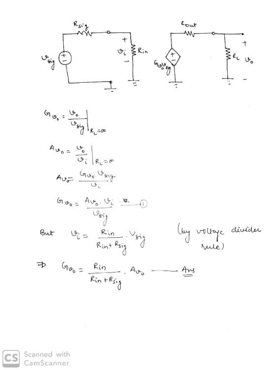 hout Zrin it go mane ntemente ORL=0 AU. vi |R,=0 و A _ سهامی او Goo= Aug. Vi 4. 0 but = Rinsing loy voltage divider rule) * G