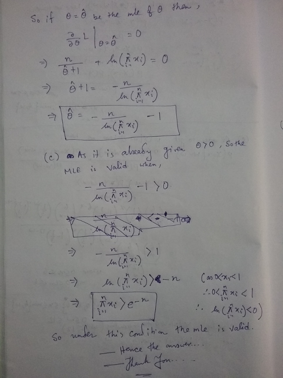 L1M MLE is \/aled when L41 10 一九 So n nle レthis cm) įh.en , thamle is Valid Hence the ansue...