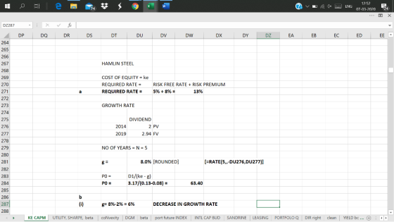 Ovu J* = ENG 12:52 07-03-2070 70323 24 DZ287 DP x DQ fic DR DS DI DU DV DW DX DY DZEA EB EC EDEE 264 HAMLIN STEEL COST OF EQU