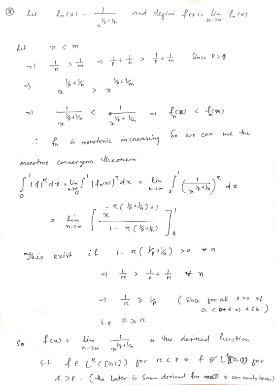 and degin fr ) lim f ) -26 Sin c P -) P n use the Can we i monatnic in cneasen monotme Con nergena heonem Lim 41 ol r T. 1 -