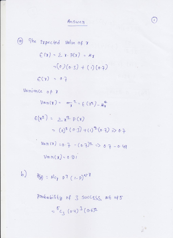 An Suwes -Ce)(63) t ( ) (H/ Psbebility of 3 success ovt of s 5 04 (0-6)2