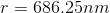 r=686.25nm