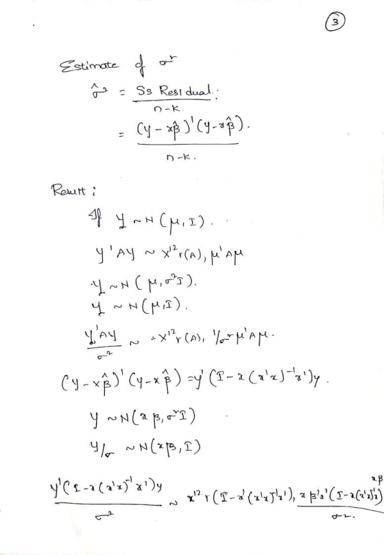3 Estimate Ss Resi dual Cy-y D-k Reutt yAy ) N CMa) N N xCA), A yN(2p, N(P,I)