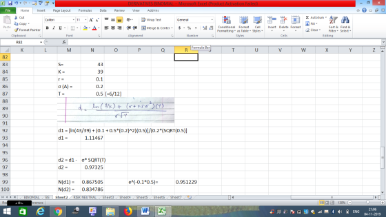 - 2x m Find & Insert Delete Format Σ AutoSum : A Fill 2 Sort & 2 Clear Filter Editing Select Cells V W X Y Z DERIVATIVES BINO
