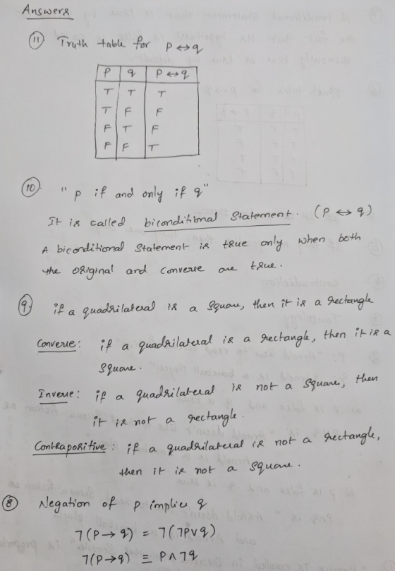 s wer& Truth tabe to if ano on 파is calleJ bitondthmal Statement. (P艹9) A biconditonel Statemens tRue only hen both the oRiginal and Conveue on a a quadsilah t& a uo, then t Converme: then 1 İR nora gectangle Contea pokitive then it is not aSgum. Neaahom o mpue