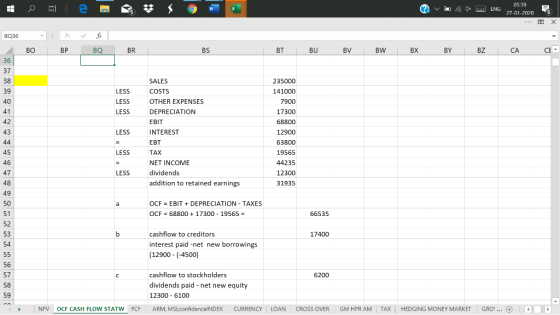 05:39 | 0 = = = = = 3 g 2 * 5 ENG 27-01-2020 6 BQ36 BO BP BQ BR BS BT BU BV BW BX BY BZ CA CE* LESS LESS LESS LESS SALES COST