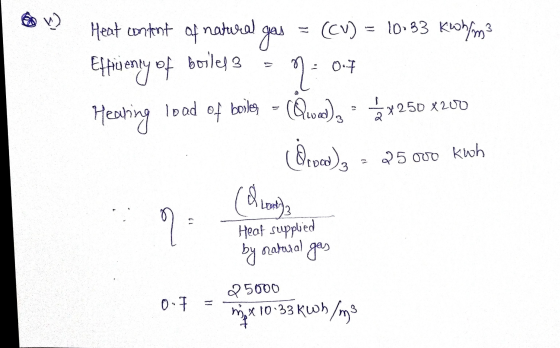(CV) 10:33 KWh/m² Heat content of natural gas boiles 3 Efficiency of 2) 0.7 Hearing load of boules of booles - (Qweed) (Qwed)