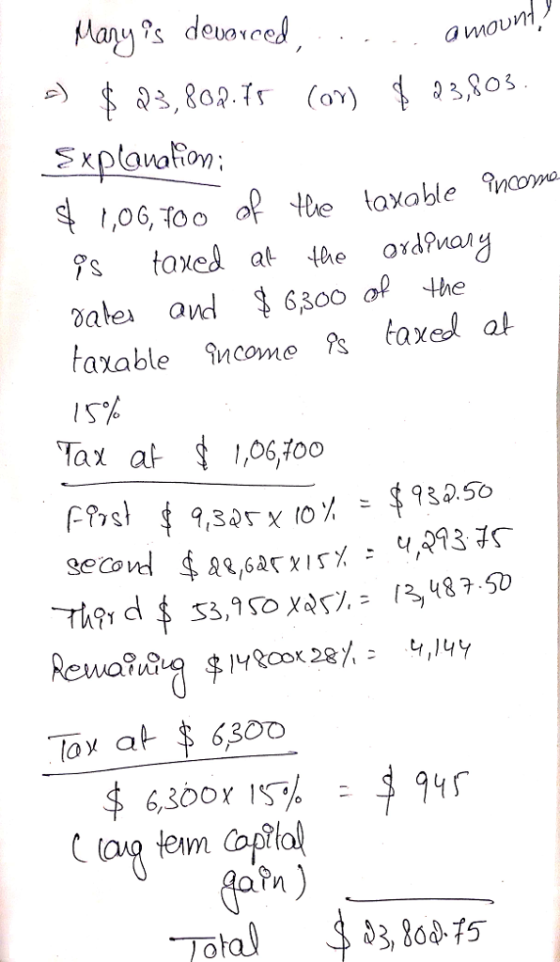 amount 9s taxed at the oïdMag Dalei and 6300 o the axable ncome f taxel al Tax at ,06t0o QoPn)