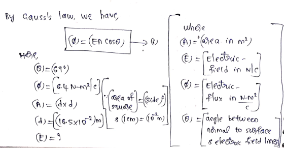 By Gaussl law, we have, wheje He, -flux in N-M