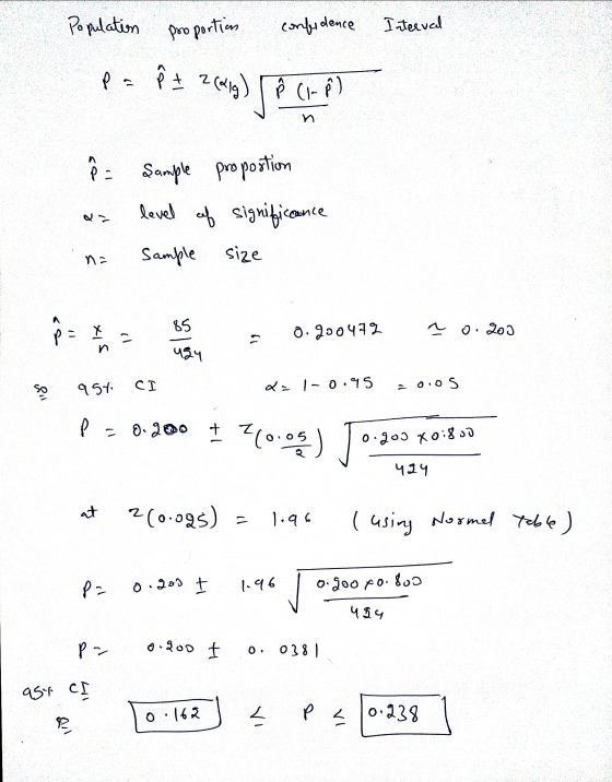 Population proportion confidence Interval pa ft 2 (alg) | P (1-1) å da na sample proportion level of significance sample size