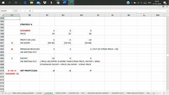 v U 1* 06-20 ENG 27-02-202020 BD593 X fi E BD B BE BG BH BI BJ B K Formula Bar BM A 593 594 STRATEGY A 596 597 SCENARIO PRICE