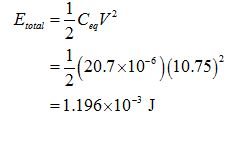 eg =2(20.7×10° )(10.75)2 = 1.196×10-3 J