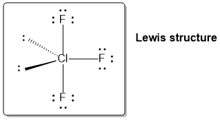 Lewis structure CI F: : F
