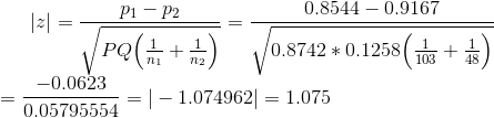 P1-P2 0.8544-0.9167 POG+ 0.0623 ) 、/0.8742 * 0.1258(T- 010348 T 0.05795554 | 1.074962| 1.075