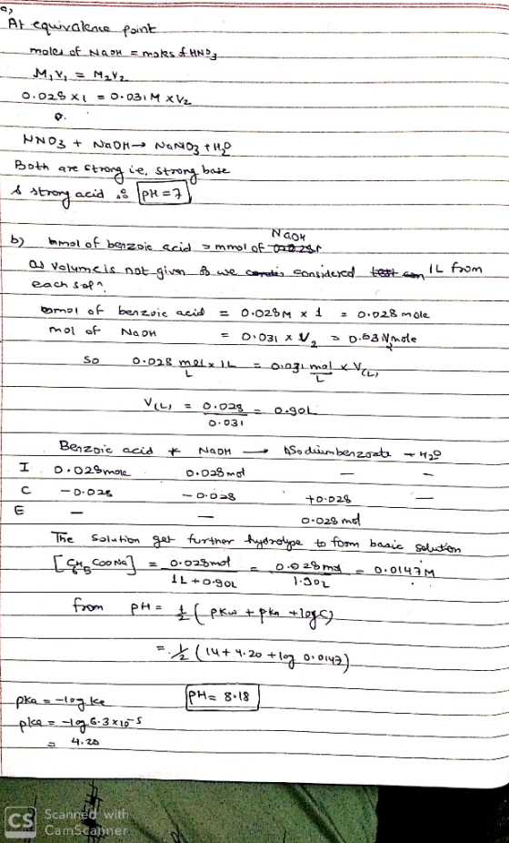 Al equivalence-paint malu of NQDK = mcakes UNDE M = M2/2 _ 0.025 x = 0.03 M XV HNO3 + NAON NaNO3 HD Both are strong ie, stron