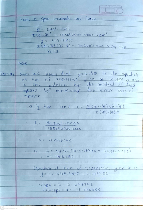 From a a give example we have x = 3461.5385 Epi-p12 - 18 50 40 000 0000 rpm? y = 167.5877 ECRi-de) (Li-y) = 902ool1.000 rpm 6