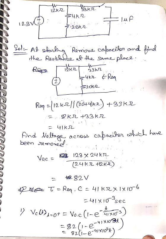12k2 har ) ukr 320kr luf 1231 Soll- At starting Remone capacitor and finel the Resistance at the same place : Rage her haskar
