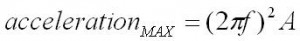 2 A acceleration MAX = (2