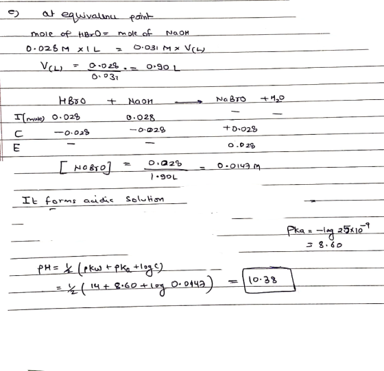 عملهوتبرع له طقم more of_Hibroz mole of NAOH 0.028 m XIL = 0.031 Mx VCS) V(L) = 0.02%,= 0,90 L- 01031 + - HBoo L I (mule) 0.0