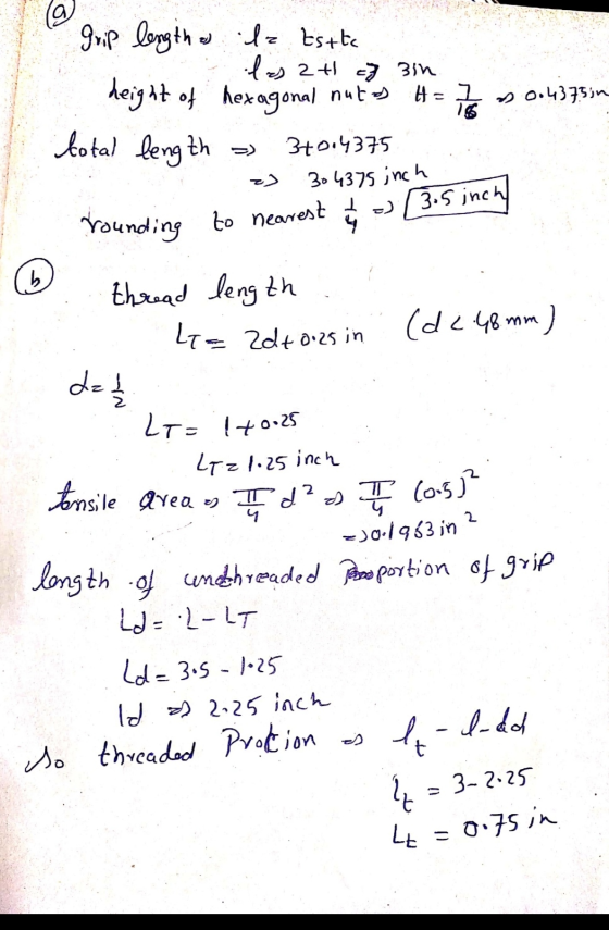 grip length a la Estte las 2t of 3in height of hexagonal nutes H= I 0.4375 in total length - 340.4375 رح 1 304375 inch roundi