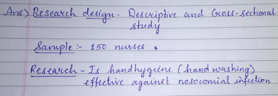 aul shudr Saniple 150 nuwrses Rescaich T handhygis e (hend washing) effeetie against nosocomial ition