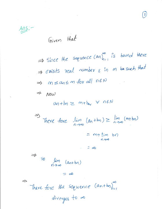 0 iven ha = Since the sequence Can.. is bound the nう S0 S0 i(ant bn) eo dive rjes