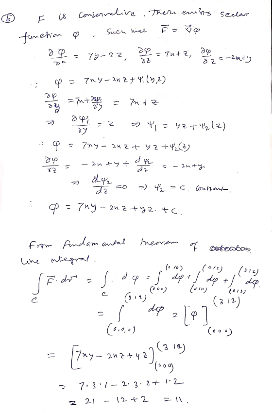 Seclar کرنا F Conservative. There enists Such hich F = 8e function e aq ор 74-22 = 7nda, ao èz az .-2onty Q = 7ny – 242.+ 4.