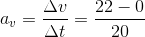 ,, = Δυ = 22-0 ly 20