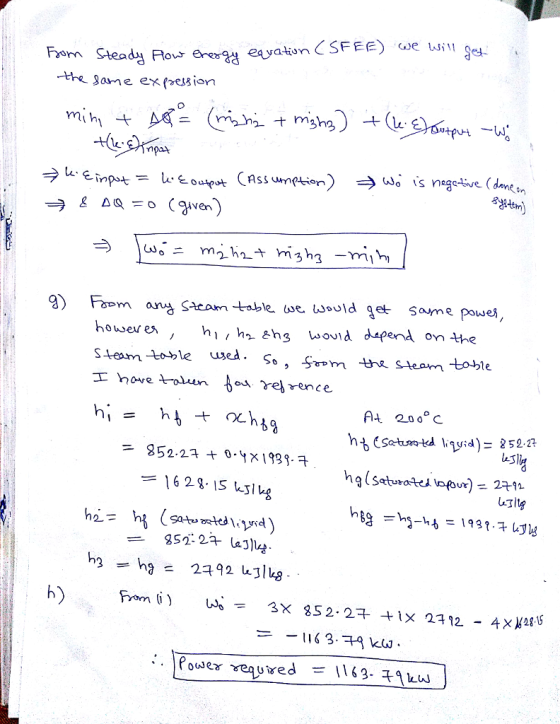 Forn Stea dy Ros areeaSFEE mih r m houser exhh ehs wo dapend on the A4 206 c ng(saturate.lafdur) = 2구92 1 3.3 Power Yequired