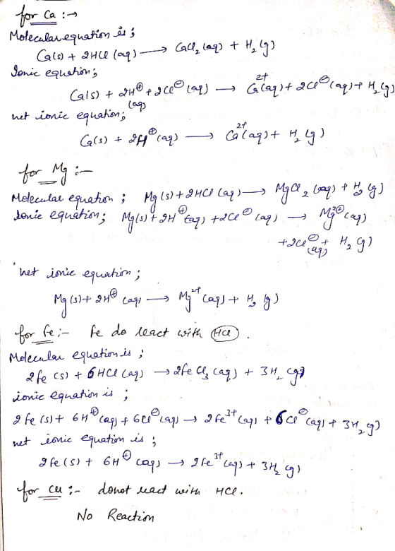 Ca Molecalar equatimi j Calo H (aq)> Cad, laq) + H ) Jonic equahin H G at d cea Cals) net ionic eauahon Calagt H) (৭१) for_gi