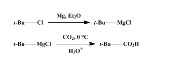Mg, Et 0 CO2,0 °C t-Bu-MgCl t-Bu-CC)211 H3o
