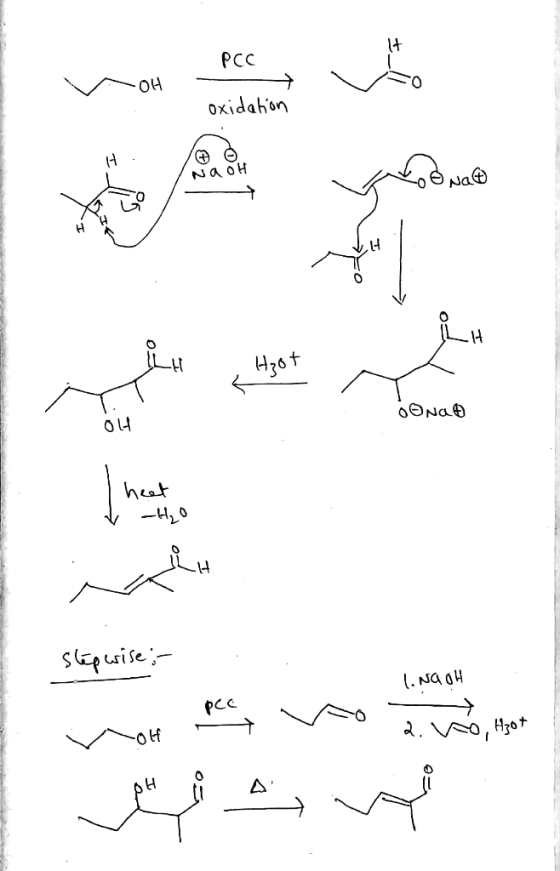 ccم OH Oxidation ولد ۵ م ه و همه (6f onat ما stepwise - l.NaOH woh pecy vo ano, Agot هم به ثم