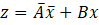 z = Āx + Bx