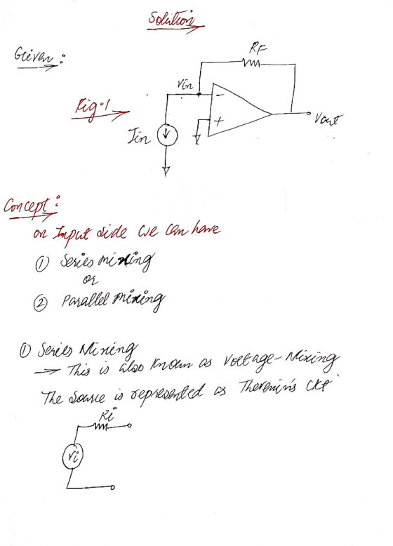Solution Greven o vout Tin ft ☆ யே on taput dide we can have 0 Series minting of © Parallel mining 0 Series Mining → This is